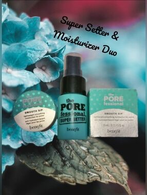 Benefit POREfessional Super Setter and Smooth Sip Duo🩵🤍🩵🤍